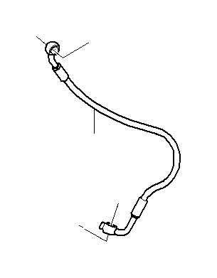 View 34327696835 Brake hose front Full-Sized Product Image