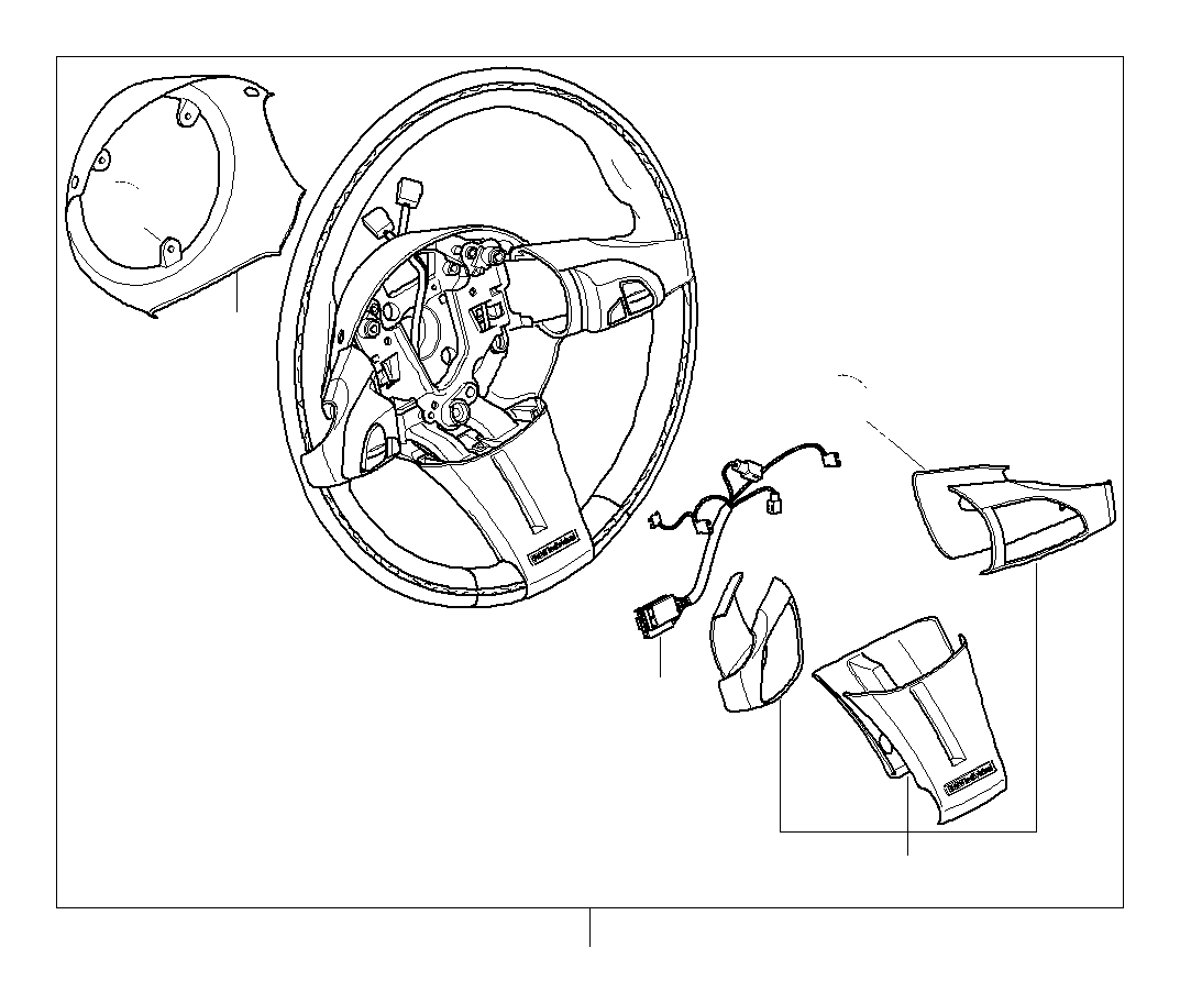 View 32301097246 Connecting line, airbag / slip ring Full-Sized Product Image
