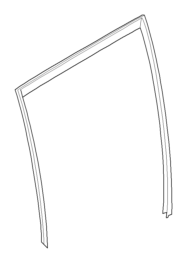 View 51357305631 Window guide, left rear door Full-Sized Product Image