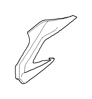 View 46637713050 Trim cover, headlight trim, right Full-Sized Product Image