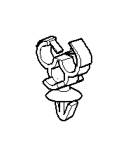 View 61138380213 Wire holder, two-place Full-Sized Product Image