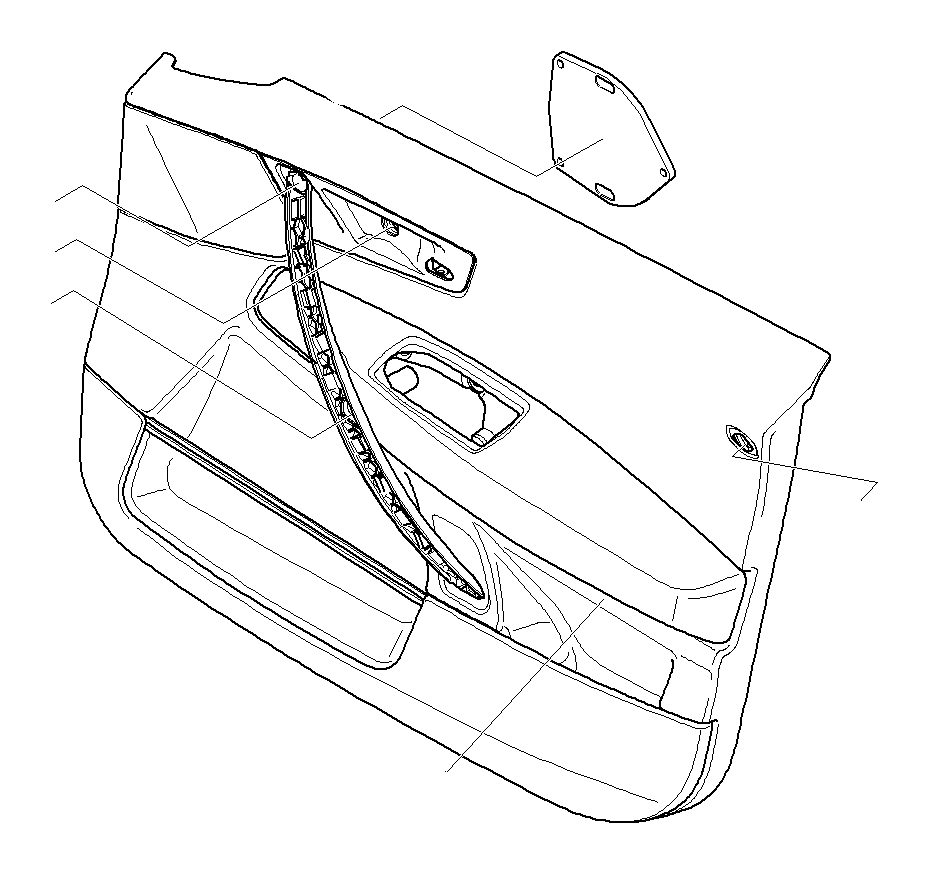 View 51413418849 DOOR LINING VYNIL FRONT LEFT Full-Sized Product Image