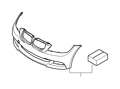 View 51192152214 BMW Performance Aero Pack, front, pr. Full-Sized Product Image