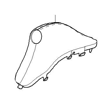 View 34429225263 HANDBRAKE LEVER COVER Full-Sized Product Image