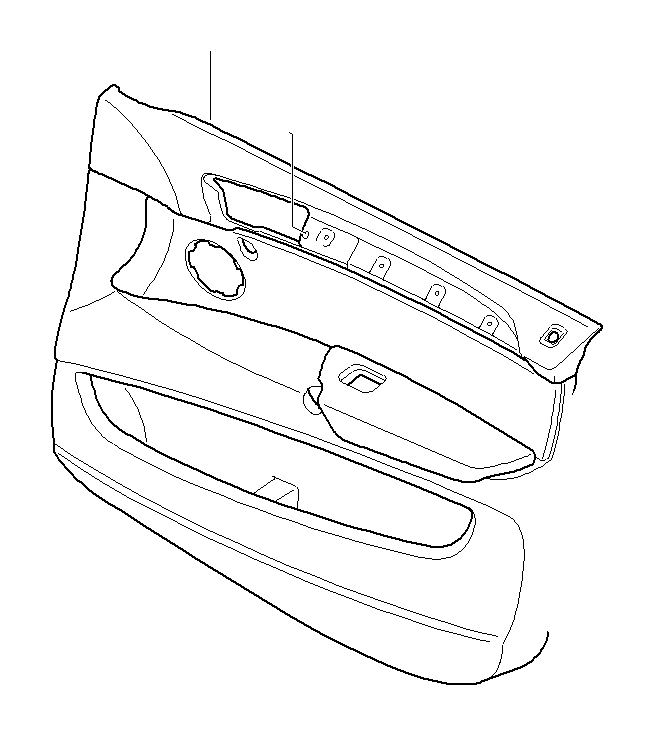 View 51417244364 DOOR LINING LEATHER FRONT RIGHT Full-Sized Product Image