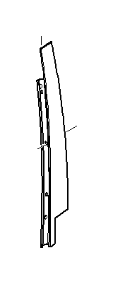 View 51337207832 Finisher window frame B-pillar FR door Full-Sized Product Image
