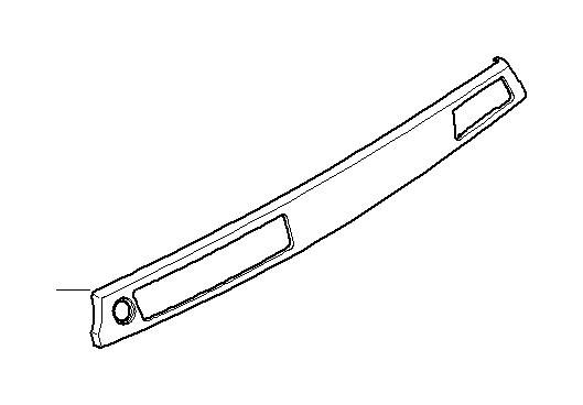 View 51459147391 Cover, dashboard, aluminium, right Full-Sized Product Image