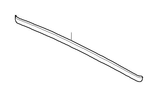 View 51419173694 Decorative strip, door front right Full-Sized Product Image