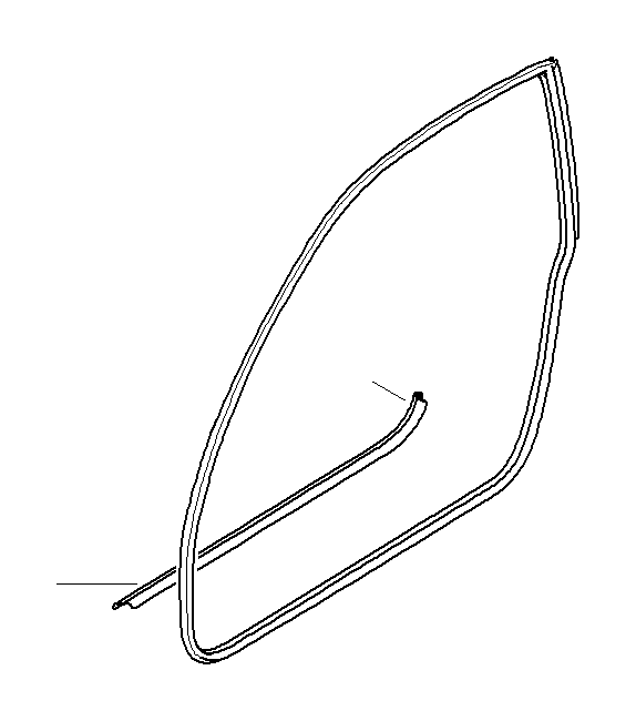 View 51767175784 Door weatherstrip right Full-Sized Product Image