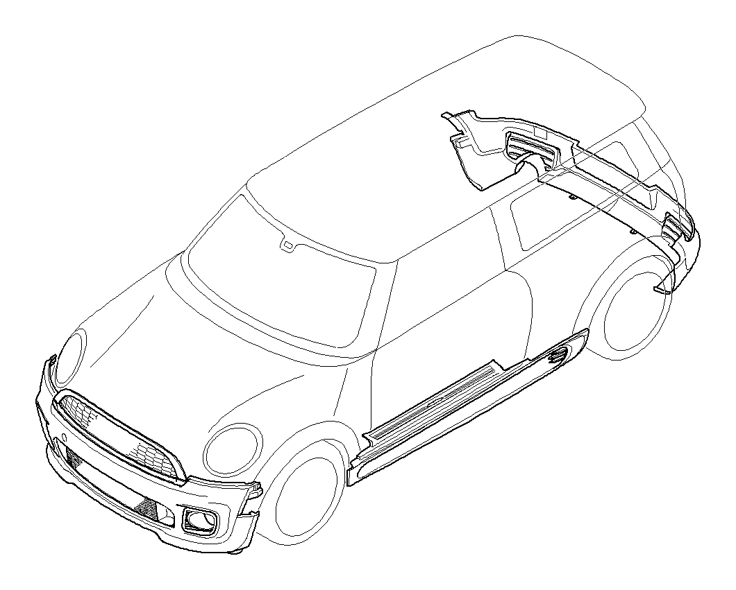 View 51192156733 Aerodynamic package primed Full-Sized Product Image