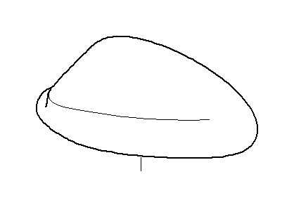 View 51167229266 Outside mirror cover cap, right, primed Full-Sized Product Image