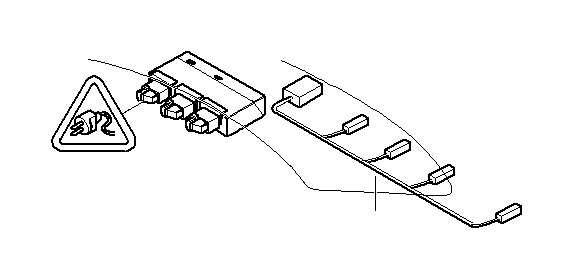 View 61126928366 Set of cables, rear bumper Full-Sized Product Image