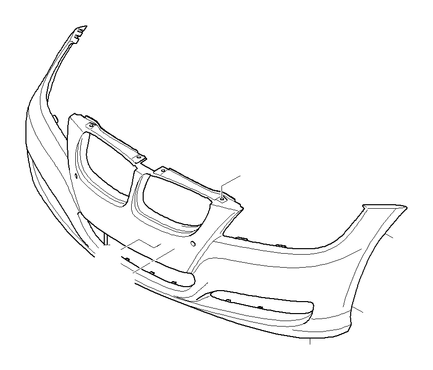 View 51117213857 Set of mounts for PDC sensor, front Full-Sized Product Image