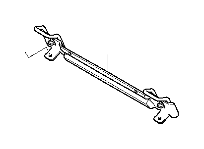 View 52107129838 Isofix bracket Full-Sized Product Image