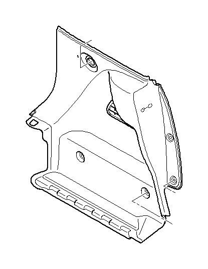 View 51476952359 Left trunk trim Full-Sized Product Image