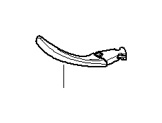 View 51413403801 Door handle, inside left Full-Sized Product Image