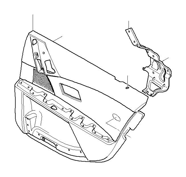 View 51427078744 DOOR LINING LEATHER REAR RIGHT Full-Sized Product Image
