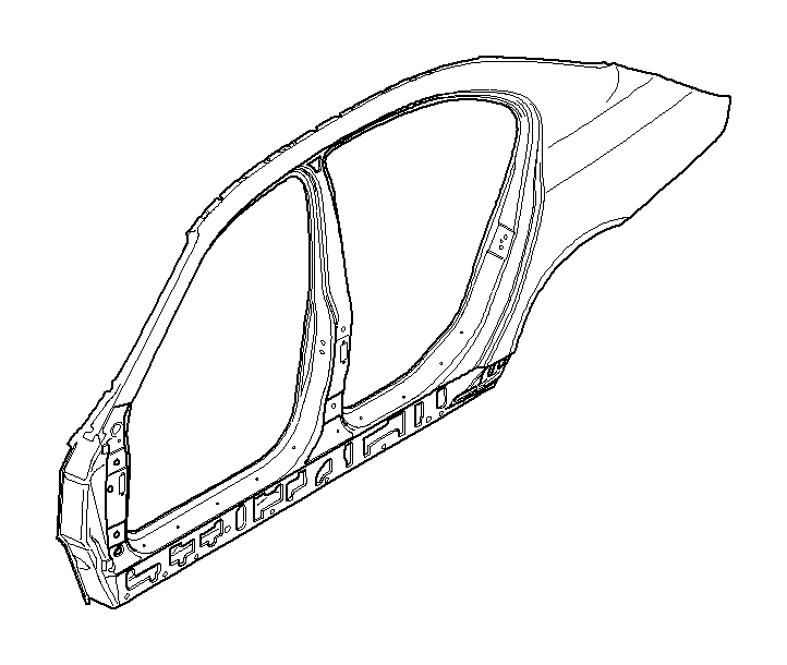 View 41217111313 BODY-SIDE FRAME LEFT Full-Sized Product Image