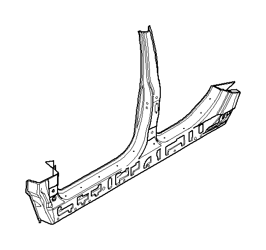 View 41217111326 COLUMN B WITH RIGHT ROCKER PANEL Full-Sized Product Image