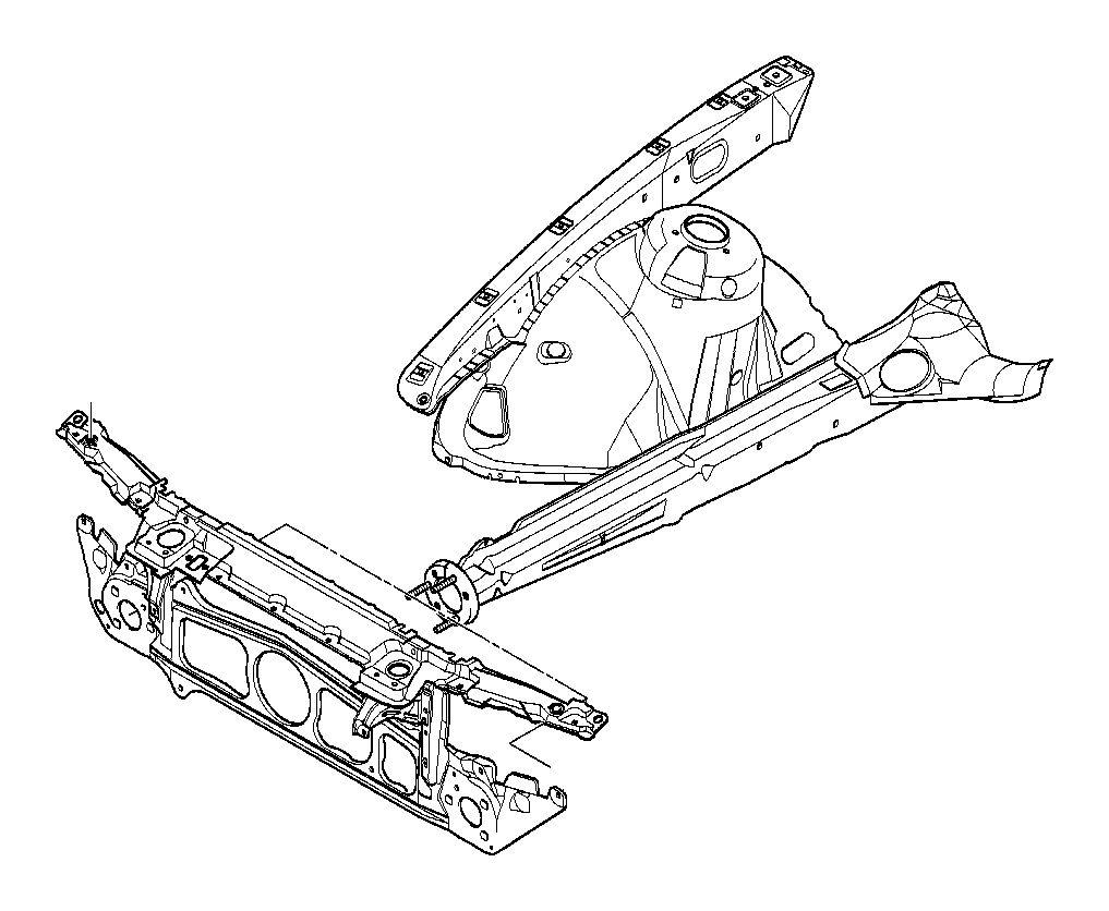 View 51718159610 FRONT PANEL WITH CROSS MEMBER Full-Sized Product Image