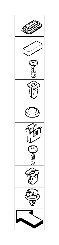 View 07147145753 Clip with washer, natur Full-Sized Product Image