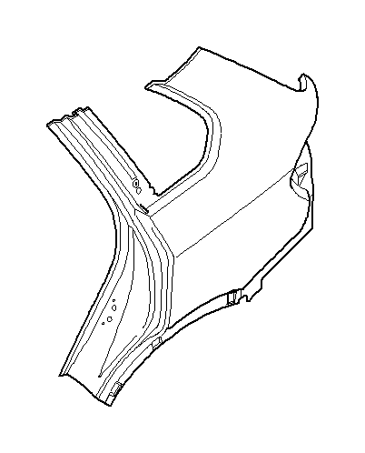 View 51487248209 Cover, wheel housing, rear left Full-Sized Product Image