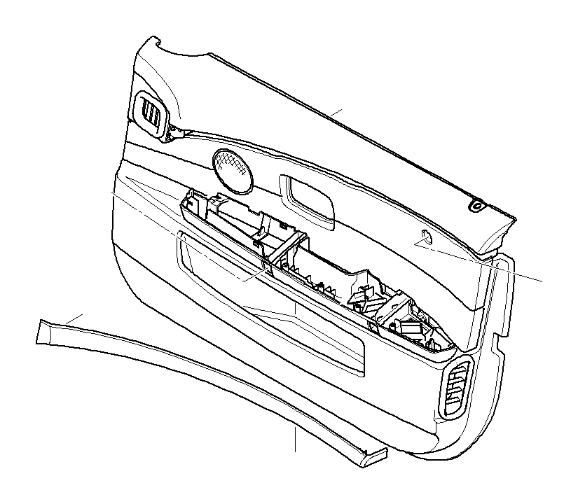 View 51417142664 DOOR LINING LEATHER FRONT RIGHT Full-Sized Product Image