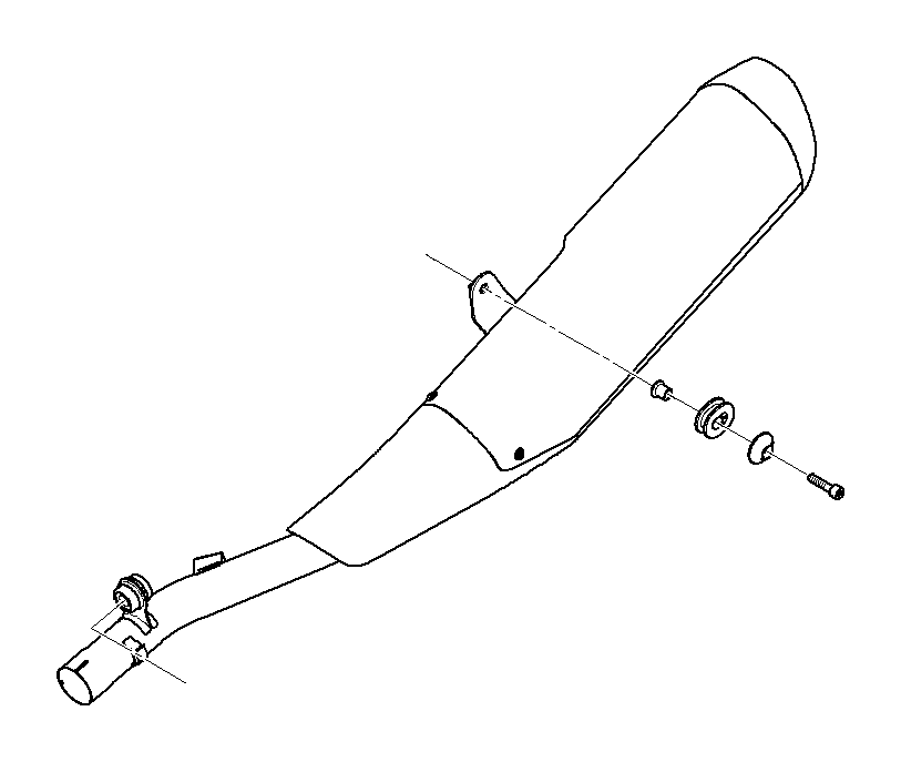 View 18127701717 Rear muffler, chrome end tube, left Full-Sized Product Image