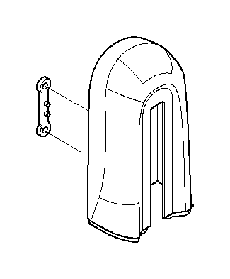 View 52109151429 Cover, headrest left Full-Sized Product Image