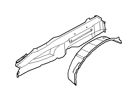 View 41002757216 Wheelhousing, rear, outer section, right Full-Sized Product Image