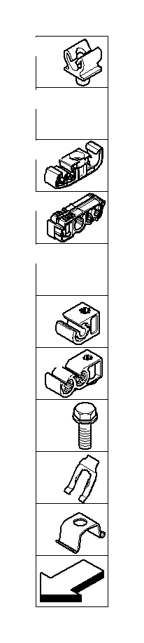 View 16126766234 Pipe clip Full-Sized Product Image