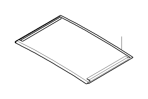 View 54138042560 Sunroof headliner, Alcantara, rear Full-Sized Product Image