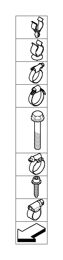 View 11727511099 Hose clamp Full-Sized Product Image