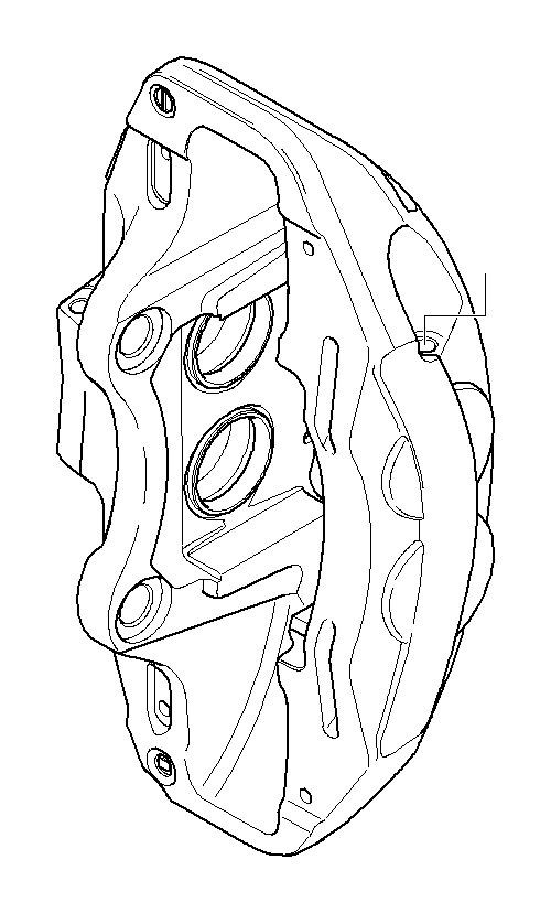 View 34117847241 Caliper housing left Full-Sized Product Image