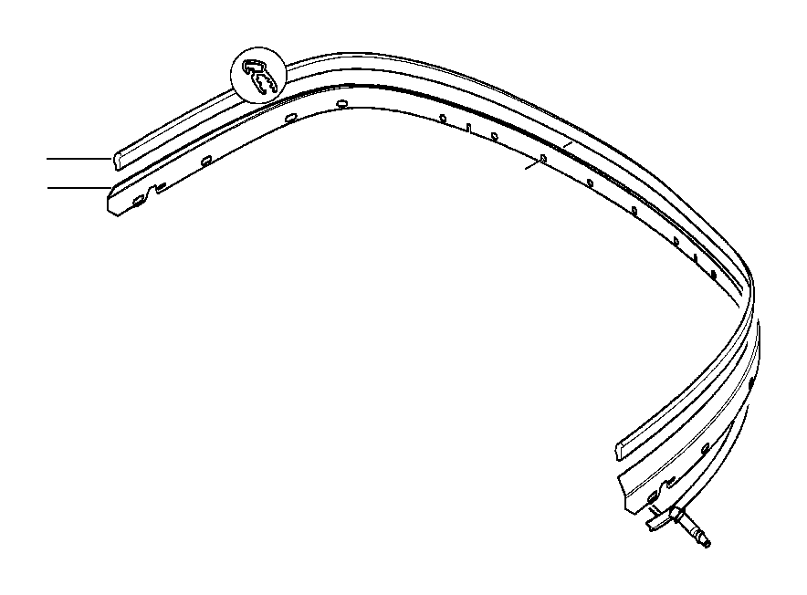 View 51718400513 Folding compartm.and side panel gasket Full-Sized Product Image