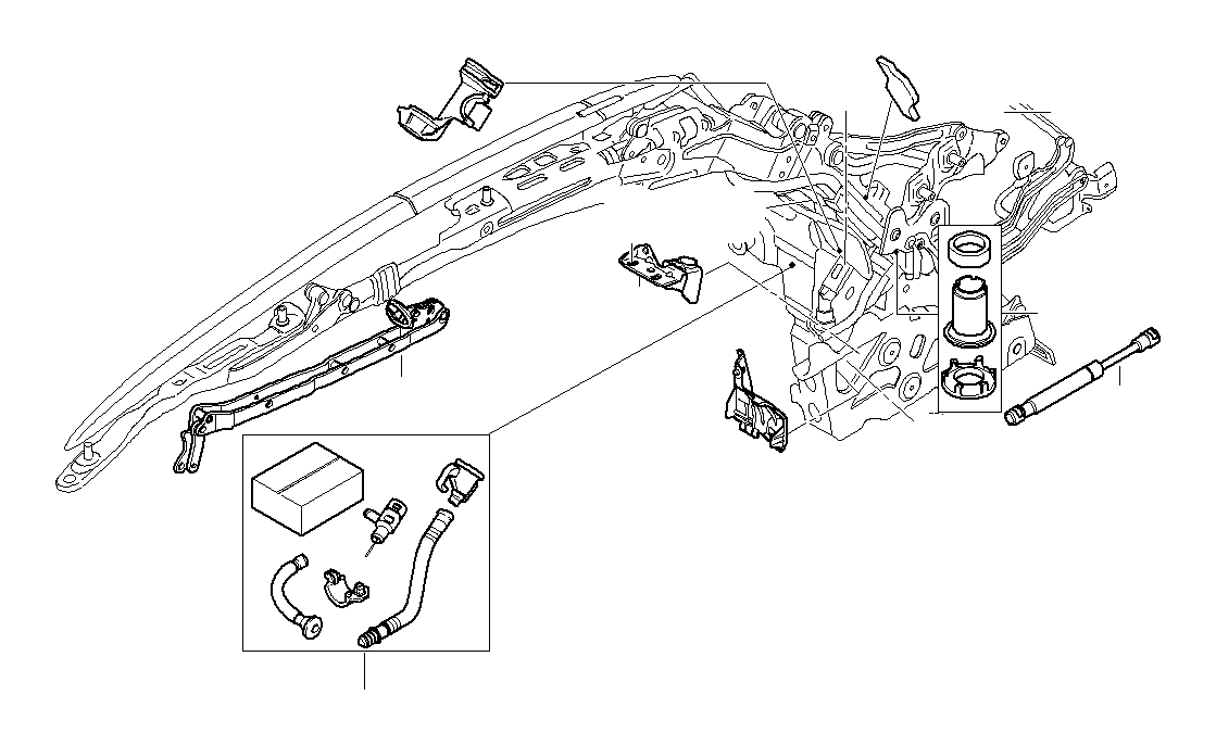 View 54375A19AA3 Set of hinges Full-Sized Product Image