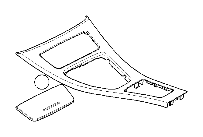 View 51169145141 Cover center console Full-Sized Product Image