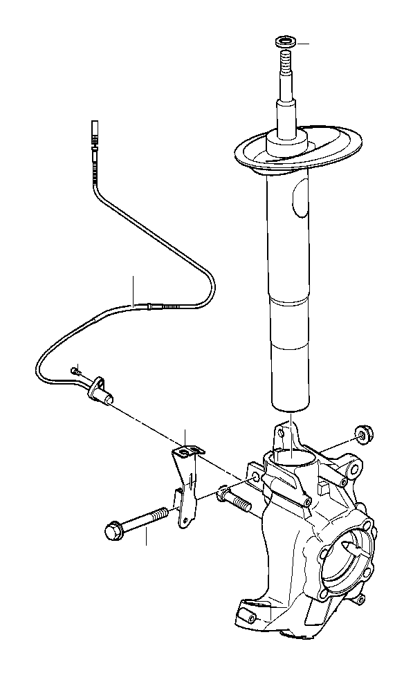 View 31312229612 Spring strut, front Full-Sized Product Image