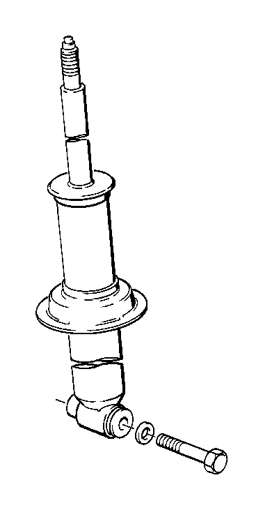 View 33521092278 Spring strut, rear Full-Sized Product Image