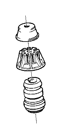 View 33532226238 Auxiliary shock absorber, rear Full-Sized Product Image
