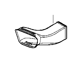 View 51117890014 AIR BRAKE CHANNEL FRONT RIGHT Full-Sized Product Image
