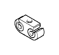View 34301162364 Bracket, brake pipe, double Full-Sized Product Image