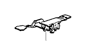 View 51231970581 Catch bracket left Full-Sized Product Image