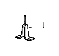 View 41121909076 BRACKET FOR SPARE WHEEL Full-Sized Product Image