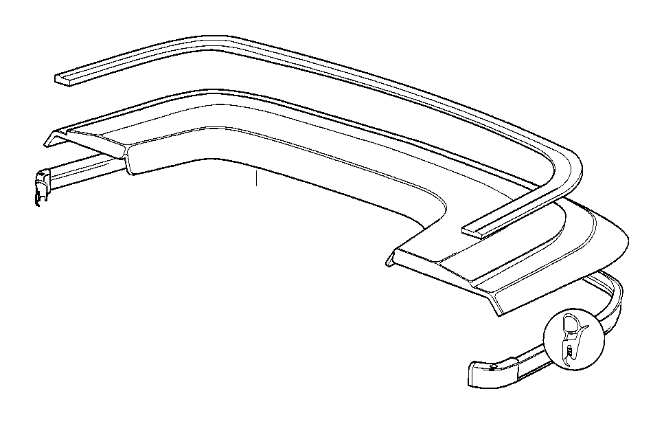 View 41638168164 Folding top compartment lid Full-Sized Product Image