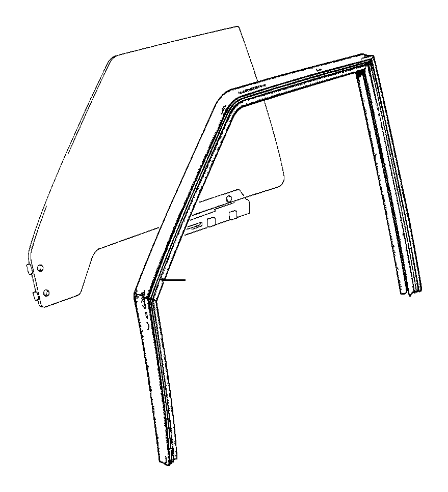 View 51321889787 LEFT ONE-PIECE WINDOW GUIDE Full-Sized Product Image