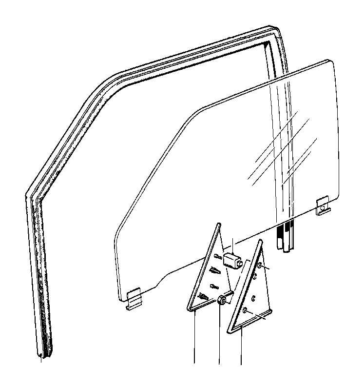View 51321907290 Right One-piece window guide Full-Sized Product Image