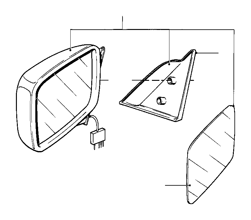 View 51161874627 Electr.exterior mirror left Full-Sized Product Image