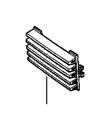 View 51131940908 Grille,air inlet right Full-Sized Product Image