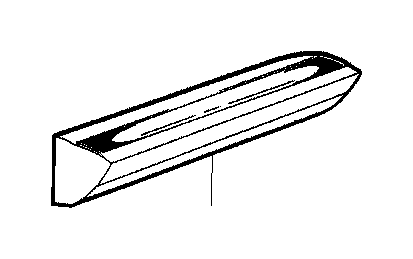 View 51131932878 Moulding fender rear right Full-Sized Product Image